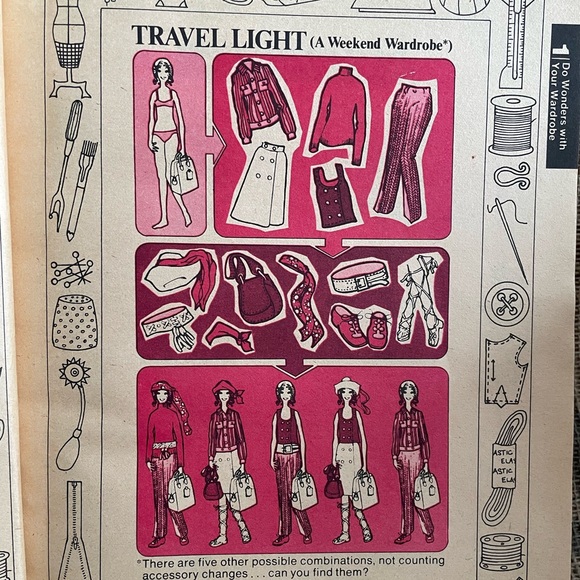 Vintage Sewing Book - Softcover large reference book - 1972 - Picture 7 of 13